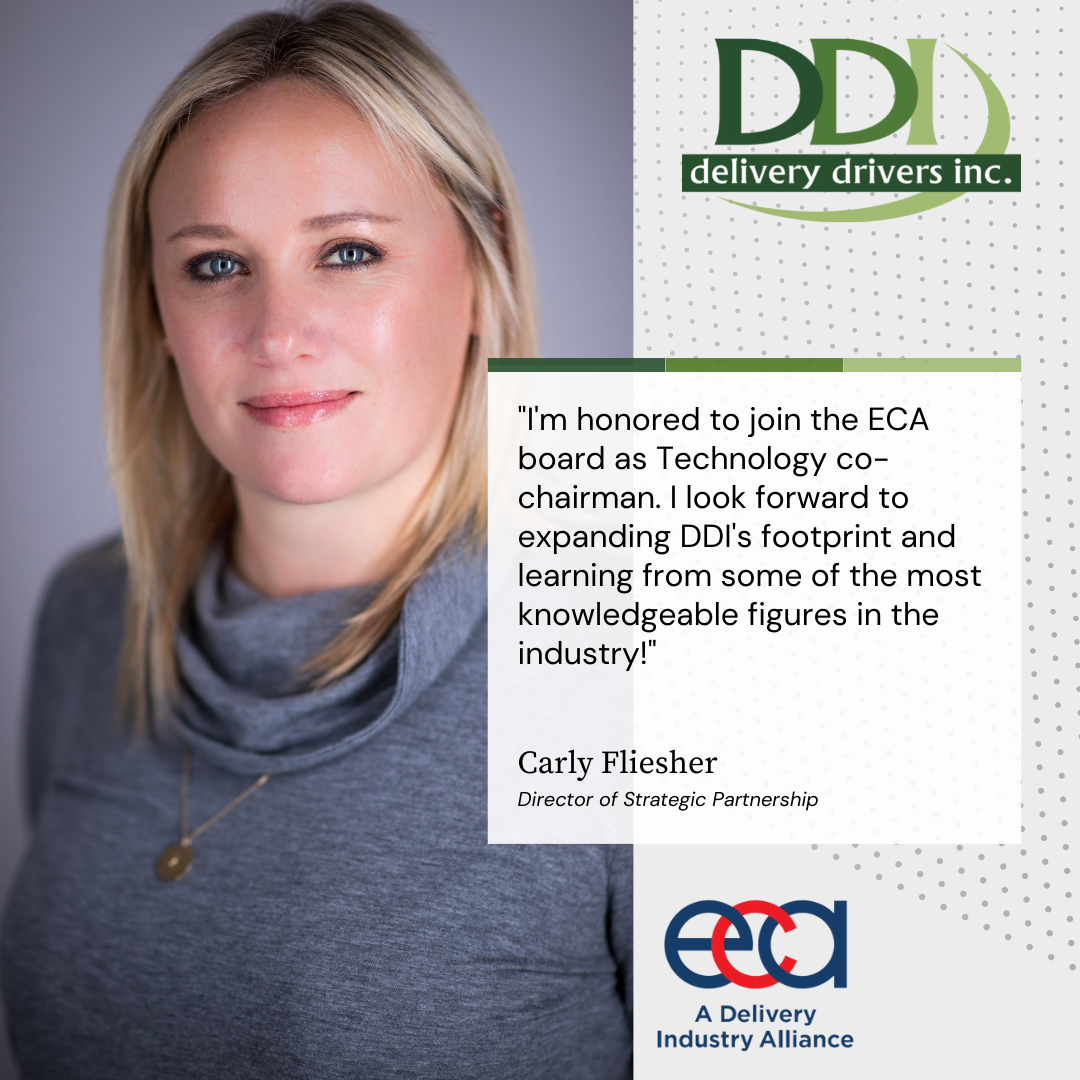 Delivery Drivers, Inc. Director of Strategic Partnerships Appointed Co-Chair of ECA Technology Committee